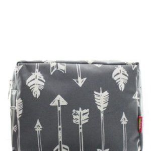 New Large canvas cosmetic makeup case/bag arrows